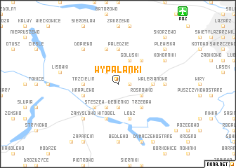 map of Wypalanki