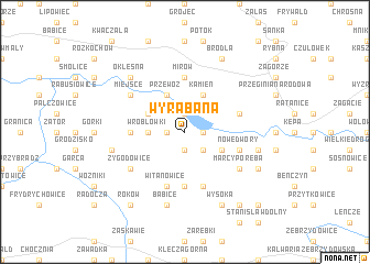 map of Wyrąbana