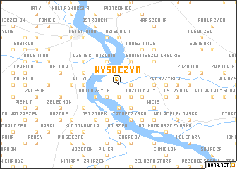 map of Wysoczyn