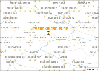 map of Wyszonki Kościelne