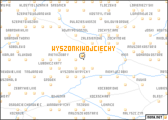 map of Wyszonki Wojciechy