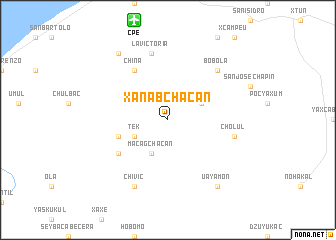 map of Xanabchacan