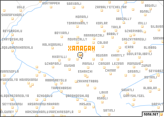 map of Xanǝgah