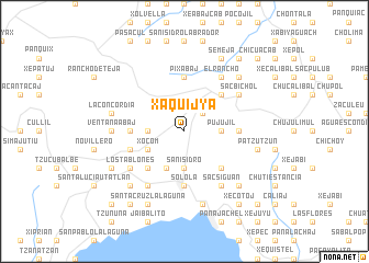 map of Xaquijyá