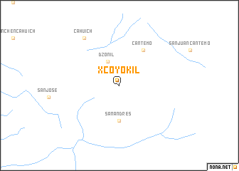 map of Xcoyokil