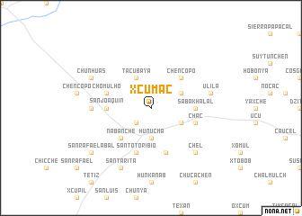 map of Xcumac