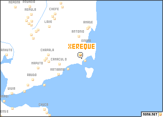 map of Xé Reque