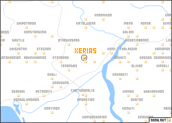 map of Xeriás