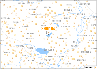 map of Xhapaj