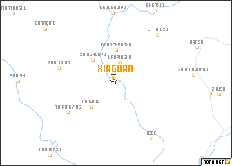 map of Xiaguan