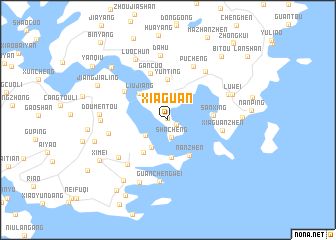 map of Xiaguan