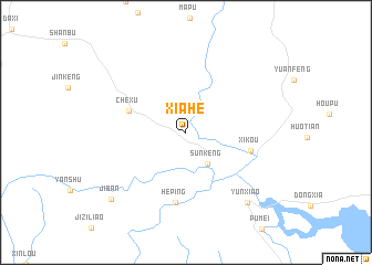 map of Xiahe