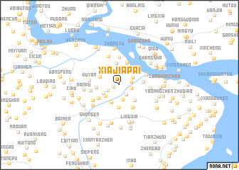 map of Xiajiapai