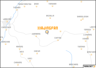 map of Xiajingfan