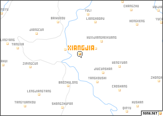 map of Xiangjia