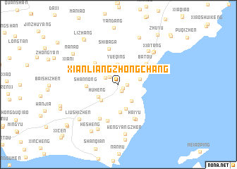 map of Xianliangzhongchang