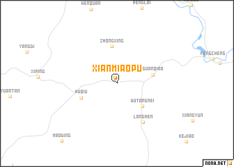 map of Xianmiaopu