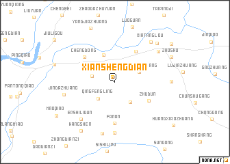 map of Xianshengdian