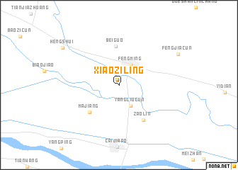 map of Xiaoziling