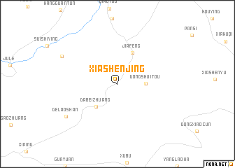 map of Xiashenjing