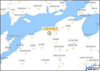 map of Xiashen