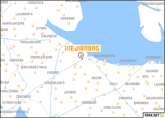 map of Xiejianong