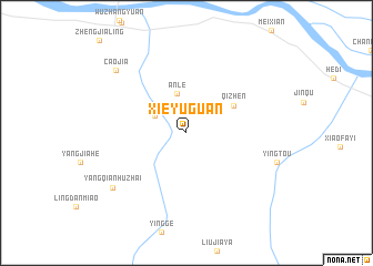 map of Xieyuguan