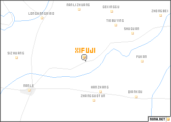 map of Xifuji