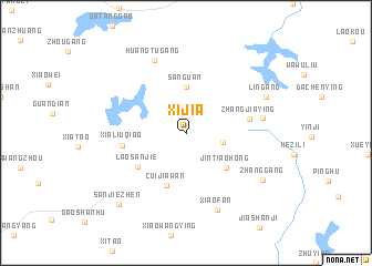 map of Xijia