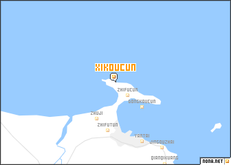map of Xikoucun