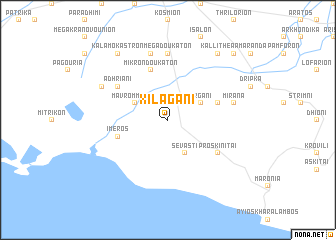 map of Xilaganí
