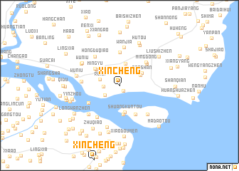 map of Xincheng