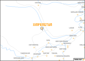 map of Xinfengtun