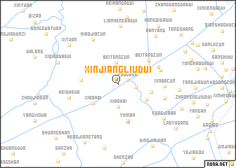 map of Xinjiangliudui