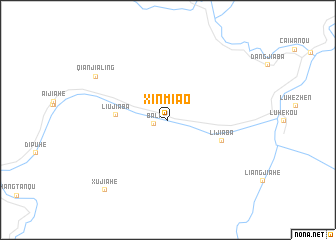 map of Xinmiao