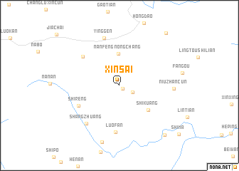 map of Xinsai