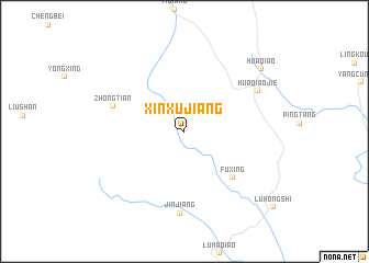 map of Xinxujiang