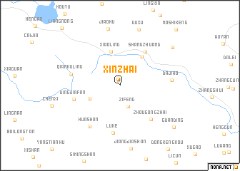 map of Xinzhai