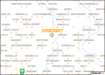 map of Xirocourt