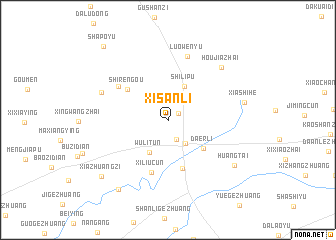 map of Xisanli