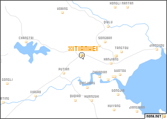 map of Xitianwei