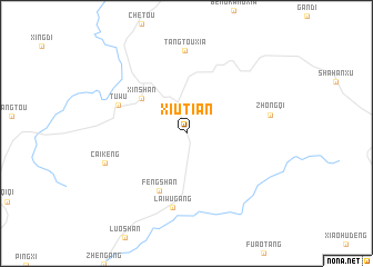 map of Xiutian