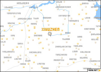 map of Xiwuzhen