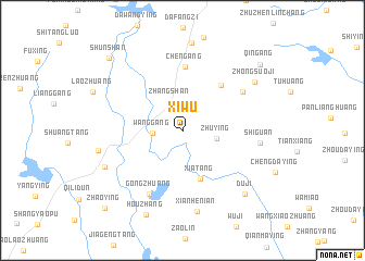 map of Xiwu