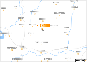 map of Xizhang