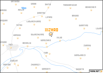 map of Xizhao