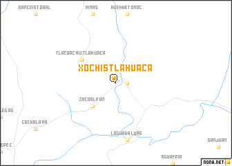 map of Xochistlahuaca
