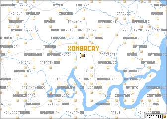 map of Xóm Ba Cây