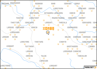 map of Xóm Bã
