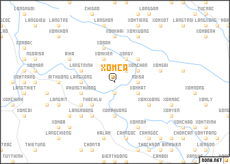 map of Xóm Cã
